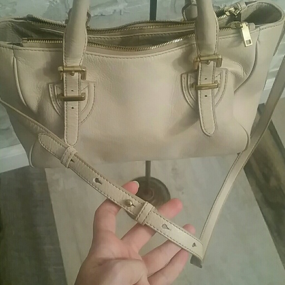 Gorgeous J.Crew cream leather purse gold hardware - Picture 6 of 8